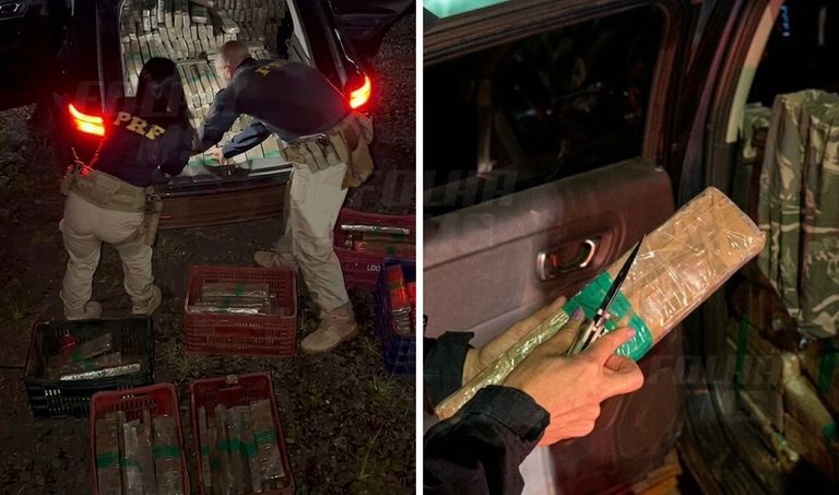 Motorista foge a pé e abandona SUV com 1.070 kg de maconha em Campo Grande