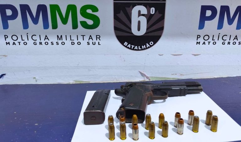Briga entre vizinho termina com homem detido e arma apreendida em Corumbá