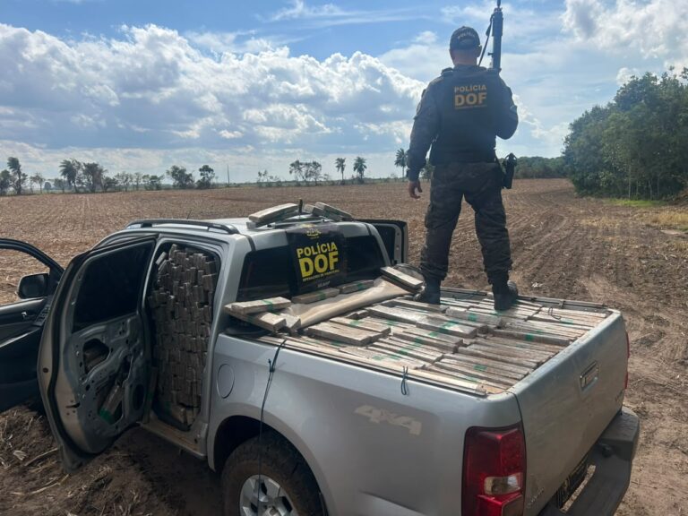 S10 furtada em Ponta Porã é encontrada com 1,93 tonelada de maconha em Maracaju