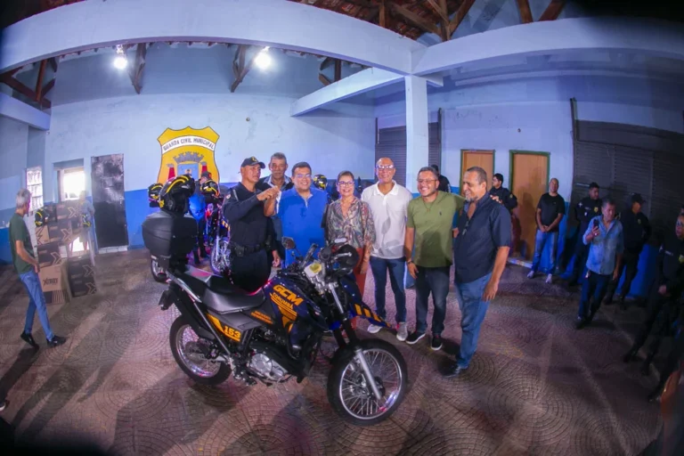 Guarda Municipal de Corumbá reforça patrulhamento com entrega de sete motocicletas