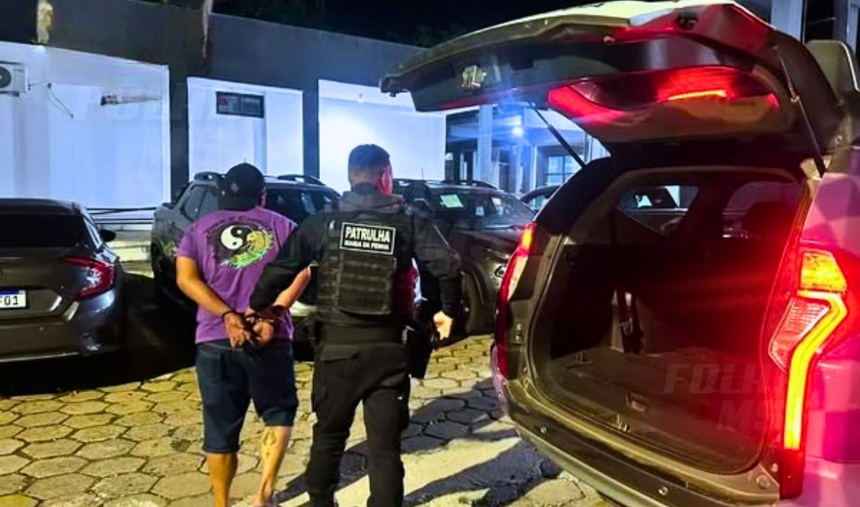 Homem é preso após ex-companheira relatar ameaça de morte e invasão de casa em Corumbá