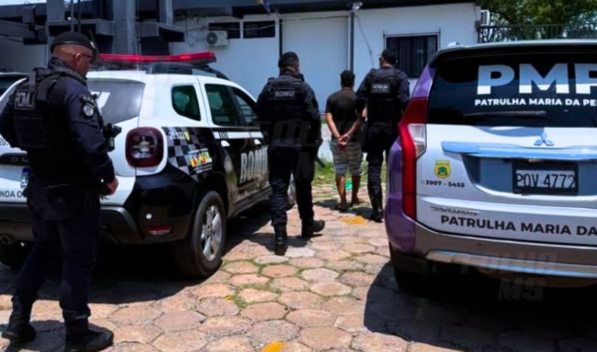 Homem é preso após descumprir medida protetiva contra a própria mãe em Corumbá