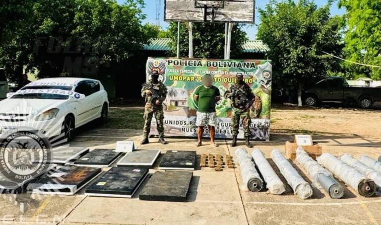 Polícia boliviana encontra mais de meia tonelada de maconha escondida em imóvel na fronteira