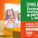 IFMS abre seleção para 560 vagas para cursos a distância