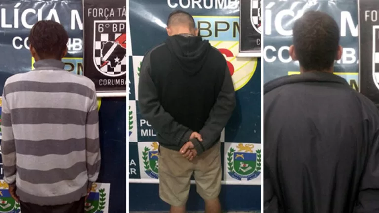 Foragidos da Justiça são presos pela Força Tática em Corumbá