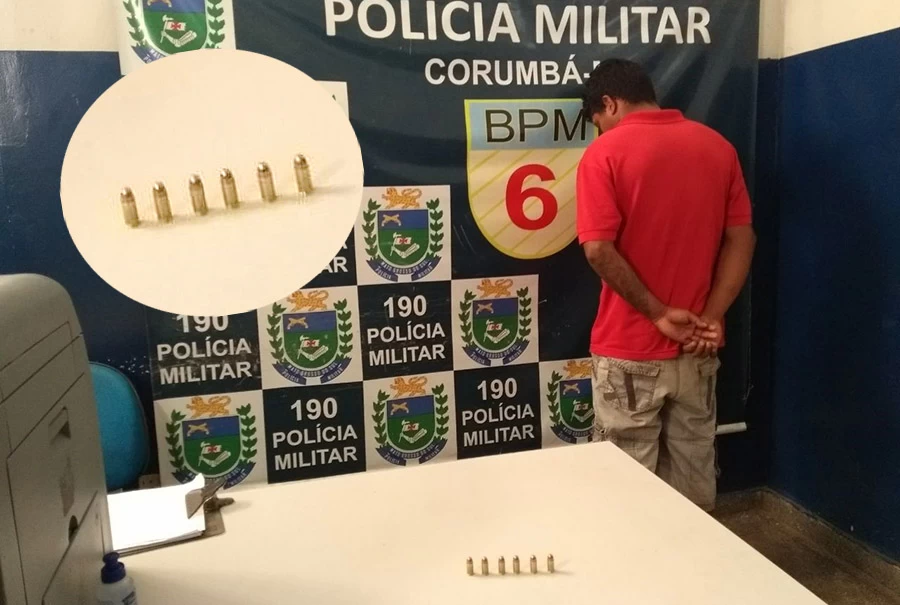 Você está visualizando atualmente Homem é preso ao ser flagrado com munições de revólver no bairro Popular Velha
