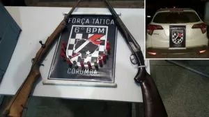 Leia mais sobre o artigo Força Tática recupera veículo roubado e aprende duas armas de fogo na estrada do Taquaral