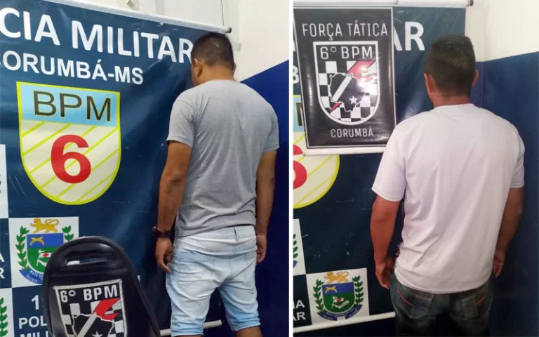 Dois foragidos da justiça são capturados pela PM em Corumbá