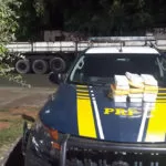 PRF apreende cocaína em pneu de caminhão na BR-262