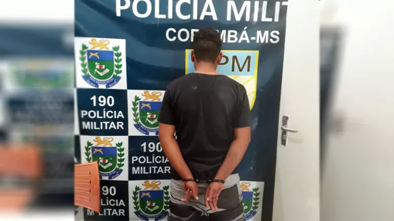 Homem é preso após ser detido por populares ao roubar celular no centro de Corumbá