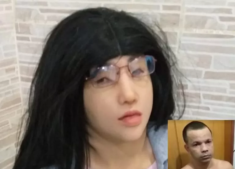 Traficante é flagrado ao tentar fugir de presídio vestido de mulher no RJ | vídeo