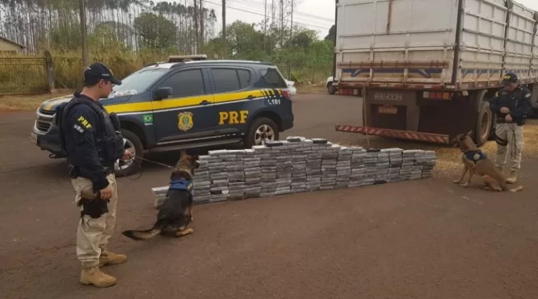 PRF apreende R$ 25 milhões em cocaína escondida em carga de milho