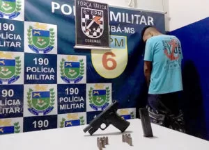 Leia mais sobre o artigo Força Tática prende homem e apreende arma de fogo na região central de Corumbá