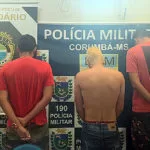 Trio acusado de roubar celular de adolescente em Ladário são identificados e presos