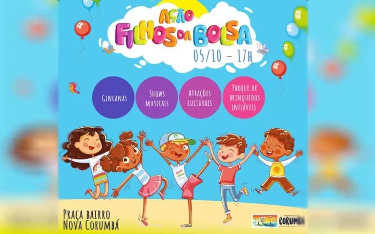 Praça da Nova Corumbá recebe ação “Filhos do Bolsa Família” neste sábado