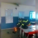 Princípio de incêndio mobiliza equipes do Corpo de Bombeiros em escola de Ladário