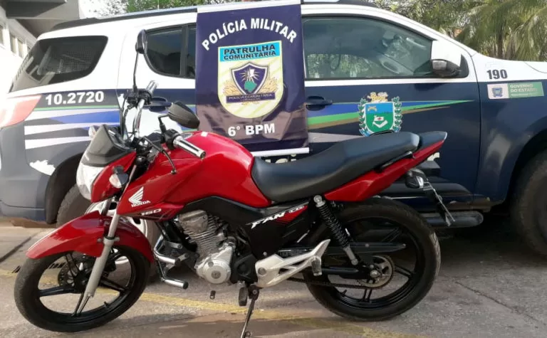Patrulha Comunitária recupera motocicleta roubada na parte alta de Corumbá