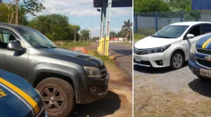 Leia mais sobre o artigo Amarok e Corola roubados na Argentina, são recuperados pela PRF em Corumbá