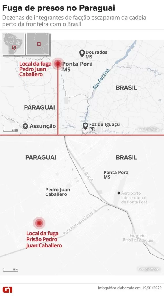 fuga de presos no paraguai