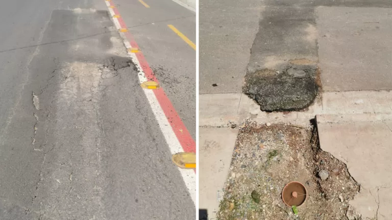 Após asfalto de obra milionária afundar, prefeitura informa que notificou empresa