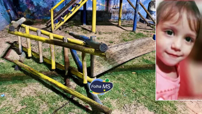 Criança de 3 anos morre após brinquedo de praça cair em sua cabeça
