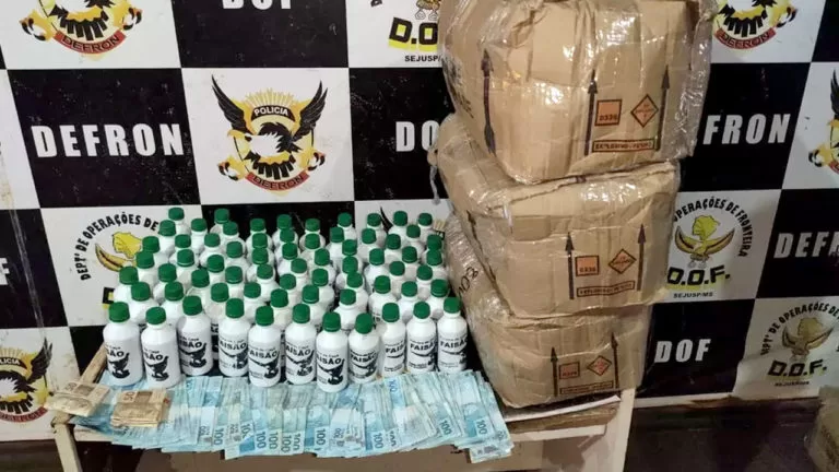 Boliviana é presa em MS com 43 quilos de pólvora à caminho de SP