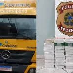 PF apreende 59 Kg de cocaína em caminhão que presta serviços para os Correios|vídeo