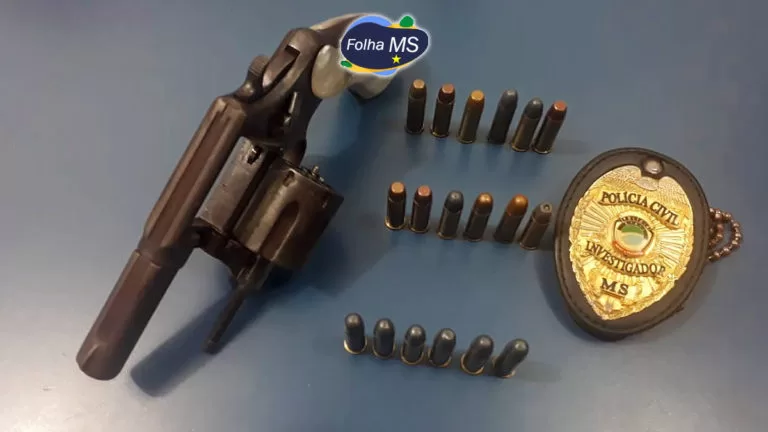 Foragido por homicídio é preso com arma na cintura pela Polícia Civil de Ladário