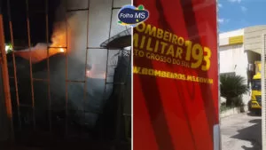 Leia mais sobre o artigo Incêndio em centro de distribuição e em casa abandonada mobilizam equipes dos bombeiros em Corumbá