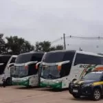 PRF faz escolta de ônibus com brasileiros repatriados da Bolívia até São Paulo