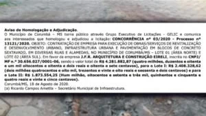 Leia mais sobre o artigo Empresa vence licitação de R$ 4 milhões para lajotamento de alamedas em Corumbá