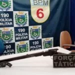 Homem é detido por ameaça e posse ilegal de arma de fogo