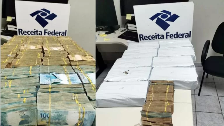 Receita Federal apreende mais de R$ 1,5 milhão de reais com bolivianos na fronteira