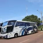 PRF intercepta comboio de seis ônibus com bolivianos na BR-262