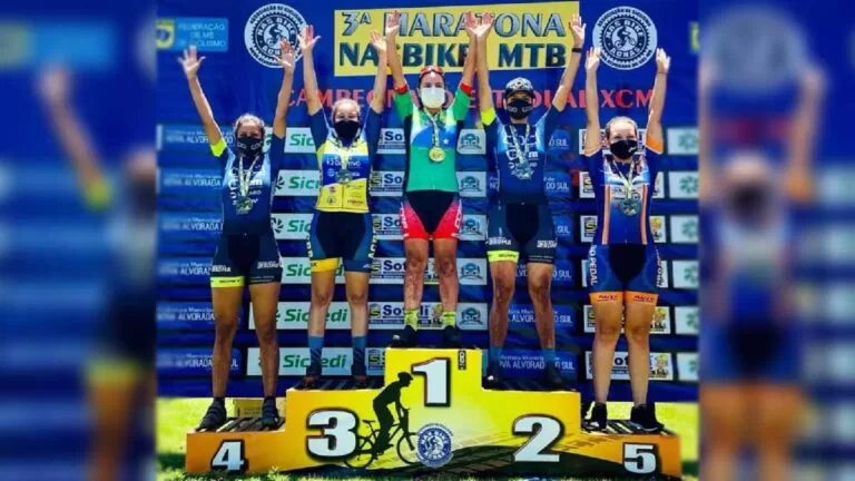 Atletas de Corumbá se destacam em prova do Estadual de Ciclismo