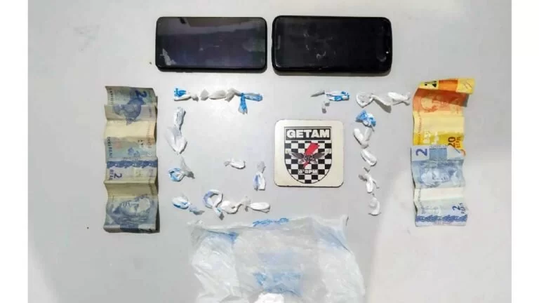 GETAM prende dupla por tráfico de drogas no bairro Guaicurus