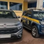 Fiat Toro furtada que seguia para fronteira da Bolívia é recuperada pela PRF