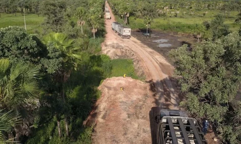 Para garantir acesso, Agesul implanta desvios em pontes queimadas no Pantanal