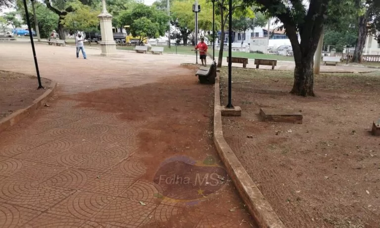 Vereadora cobra manutenção e limpeza da Praça da República