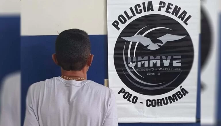Polícia Penal recaptura foragido da justiça no centro de Corumbá