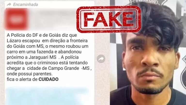 Informação de suposta fuga de serial killer para MS é fake