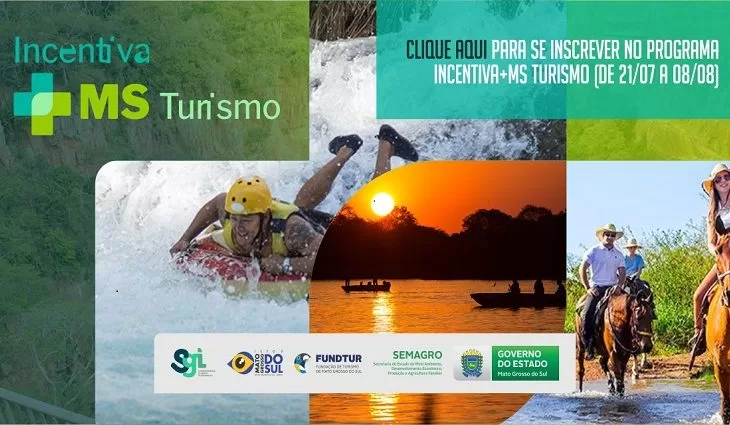 No momento, você está visualizando Programa Incentiva+MS Turismo tem inscrições abertas até 08 de agosto