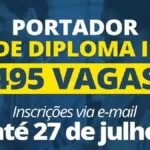 UEMS abre seleção para 495 vagas de Portador de Diploma II