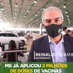 Reinaldo confirma previsão de novas doses para imunização de 100% da população em MS