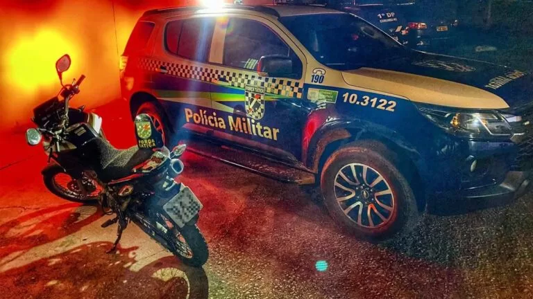 Força Tática recupera motocicleta roubada no Popular Velha