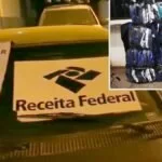 Agentes da Receita e PM apreendem fardos de vestuário em estrada “cabriteira”