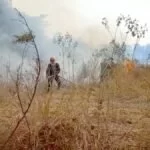 Bombeiros combatem incêndios na área urbana de Corumbá