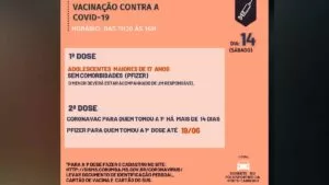 Leia mais sobre o artigo Corumbá abre cadastro e inicia vacinação de adolescentes com 17 anos neste sábado