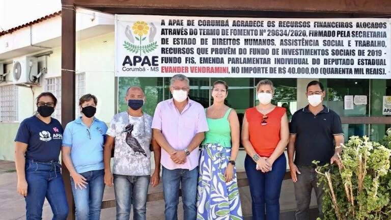 APAE de Corumbá reforça estrutura com emenda parlamentar destinada por Evander