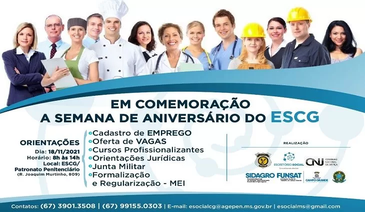 No momento, você está visualizando Ação leva oferta de emprego e profissionalização a privados de liberdade, egressos e familiares